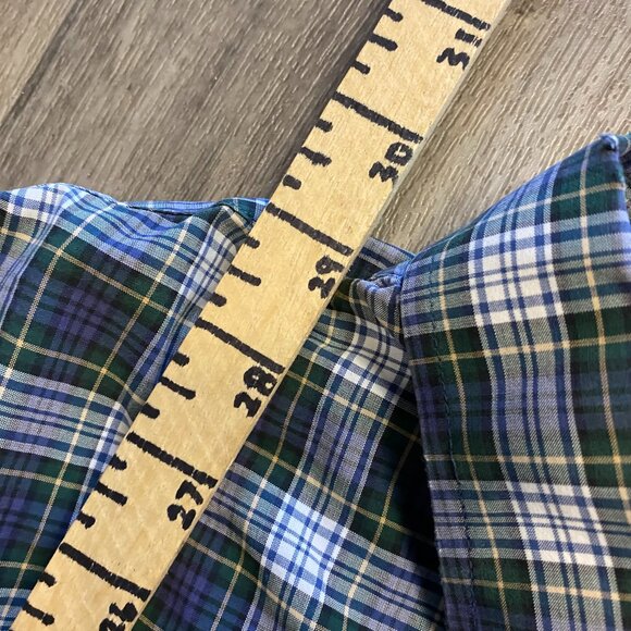 Vintage LL Bean Men's Wrinkle Free Slightly Fitted Paid Button Down Shirt Large - Picture 5 of 7